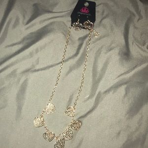 Matching heart earrings and necklace